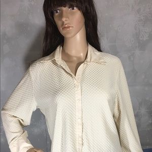 George Crinkle Button Down Blouse 12/14👚
